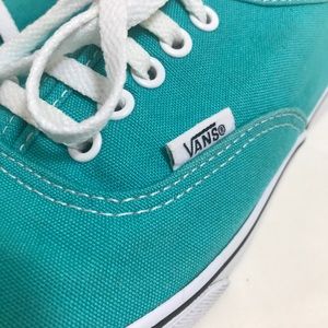 Like new Turquoise Vans